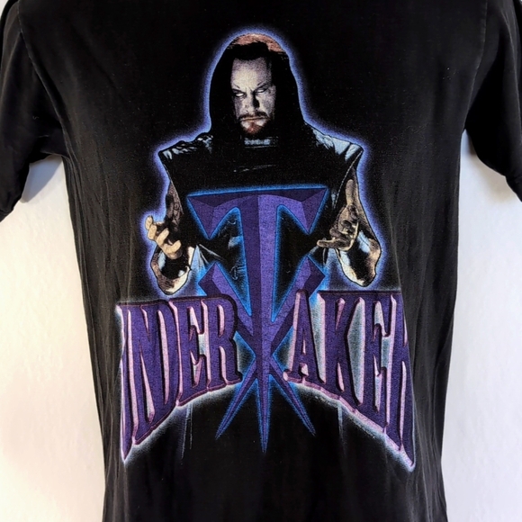 Vintage Genuine Official 1997 Undertaker Tee with WWF Tag - Size S Small Unisex - Picture 4 of 10